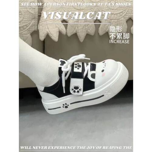 爆款波特学院Lolita帆布松糕鞋