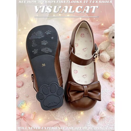 VISUALCATLolita蝴蝶结小皮鞋