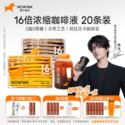 NOWWA挪瓦&盗墓笔记联名咖啡浓缩液黑咖啡冷萃咖啡液速溶美式拿铁