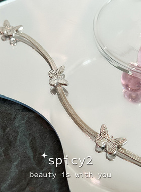 欧美蛇骨链蝴蝶choker辣妹甜酷