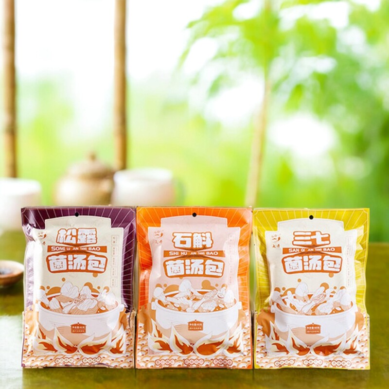 云南干货七丹菌菇汤料包三七根石斛松露虫草花羊肚鸡油菌姬松茸菇