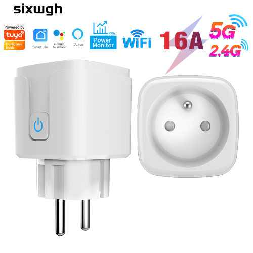 涂鸦wifi智能插座2.4G+5G双频Smart LifeApp手机远程控制欧规插头