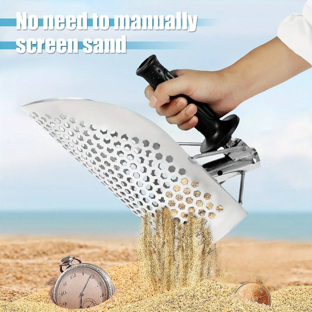 Sand Scoop for Metal Detecting， 304 Stainless Steel Shovel