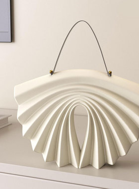 简约现代扇形包包摆件客厅卧室玄