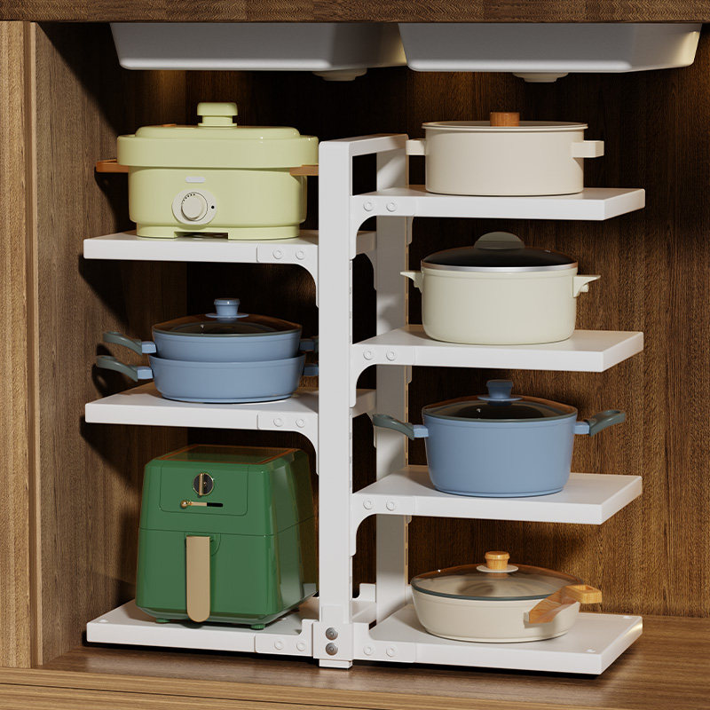 德国厨房置物架锅具收纳架家用多层锅架子多功能下水槽橱柜放锅架,厨房/烹饪用具,厨房置物架/置物柜/角架,淘宝优惠券,粉丝福利购,淘宝优惠卷