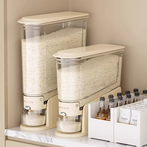 德国奶油风夹缝米桶2025新款