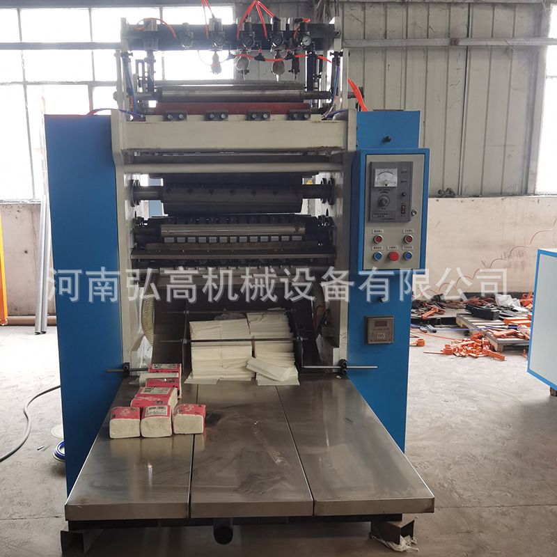 三排抽纸机器厂商 小型自动抽式面巾纸机器 饭店散抽抽纸加工设备