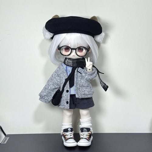 羊春三月bjd娃衣普六小六矮胖六三戳六bjd学院风原创娃衣套装