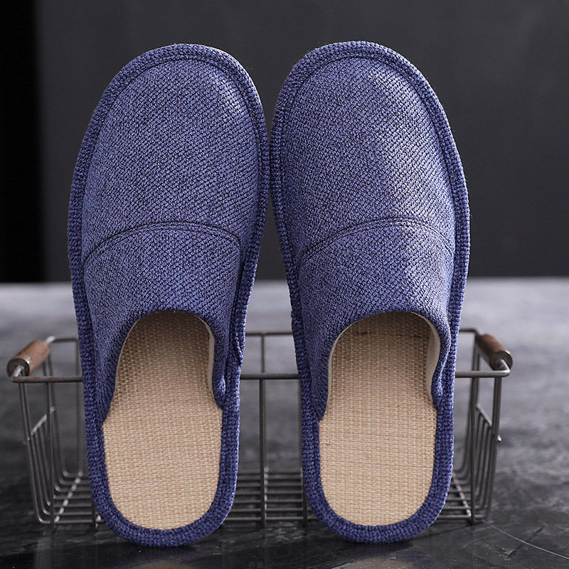 家居室内拖鞋居家亚麻家用秋冬棉麻布居家防滑软底棉保暖0926b,流行男鞋,休闲拖鞋,淘宝优惠券,粉丝福利购,淘宝优惠卷
