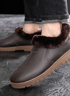 男品牌拖鞋冬季棉包跟女家居外穿老人防水防滑橡0906b