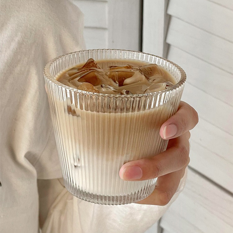 日式ins风复古扩口玻璃杯酒杯子