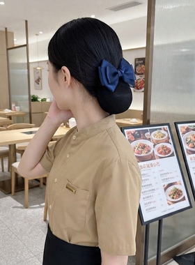 工作发网餐饮服务员网兜头花百搭