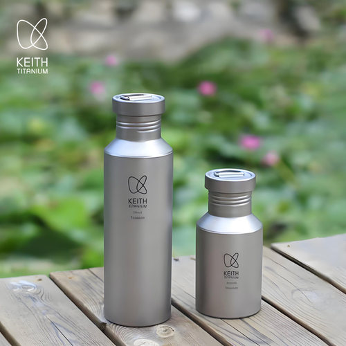 KEITH铠斯钛运动水壶登山壶钛杯