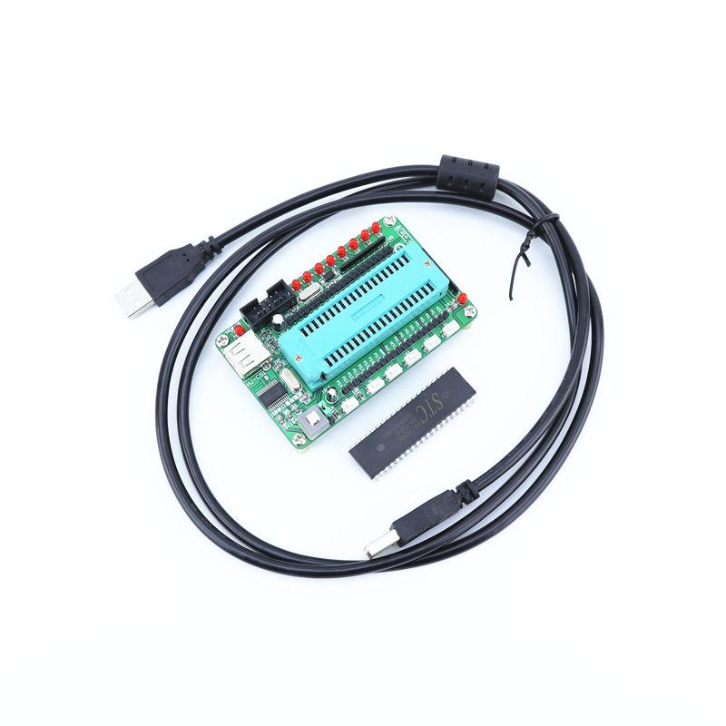 51单片机最小系统板51开发板STC89C52RC开发板智能小车学习核心板