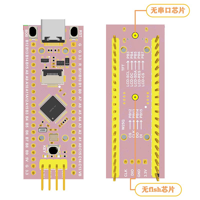 STM32F103c8t6 TFT屏幕开发板0.96寸LCD 单晶片 ARM 进口原装芯片