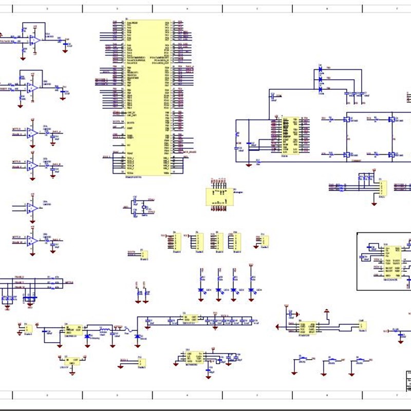 STM32 BLDC直流无刷电机开发板驱动板配套资料 PDF电路图 MDK源码