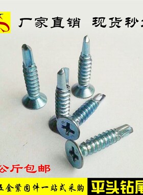 彩钢瓦钉平头十字钻尾螺钉钻尾自攻钉钻尾丝燕尾丝自钻自攻螺丝25