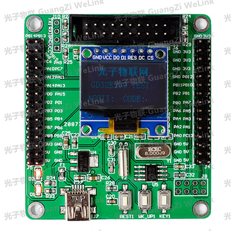 全新GD32E230C8T6开发板 GD32学习板 核心板 含例程