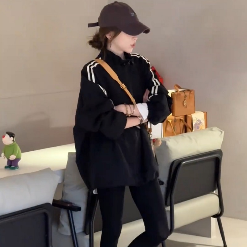 高级感冲锋衣夹棉加厚外套女2025秋冬新款宽松洋气显瘦夹克棉服