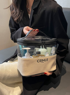 2022 新款大容量化妆包女便携ins超火高级感旅行护肤品收纳洗漱包
