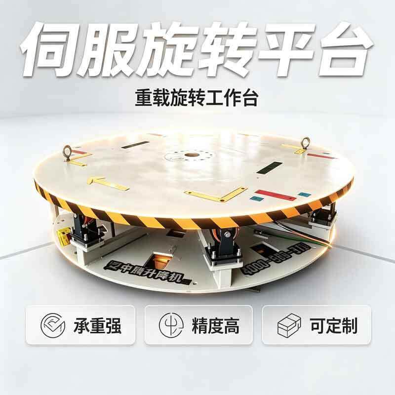 工业电动旋转底盘车展圆形转盘汽车展示升降旋转平台