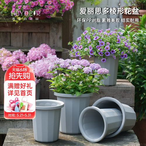 爱丽思树脂花盆简约风花盆