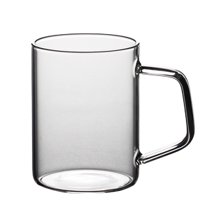 耐高温玻璃马克杯 简约家用耐热玻璃杯水杯子高颜值350ml