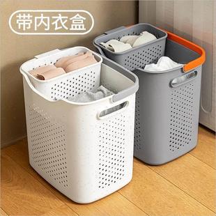 日式 卫生间脏衣篓脏衣篮放脏衣服衣物收纳浴室家用收纳筐洗衣篮子