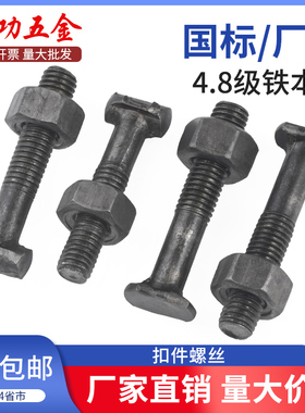 扣件螺杆螺帽 钢管扣件螺丝螺母  脚手架固定扣件配件 丁字螺栓