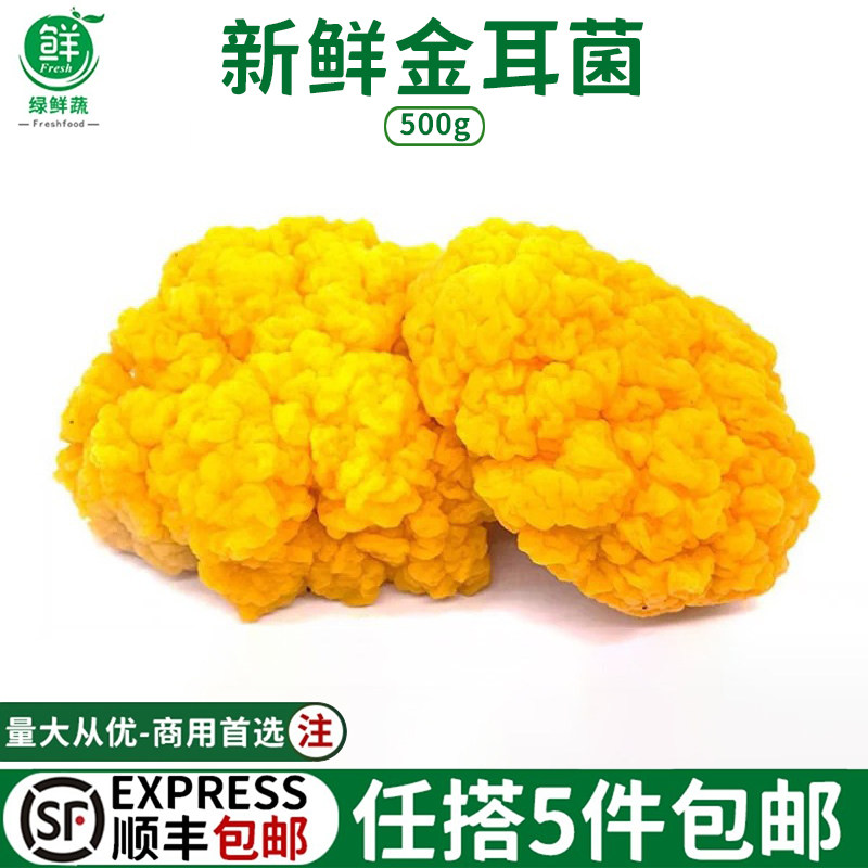 新鲜云南特产黄金耳菌500g非干货银耳菌食用菌菇刺身火锅煲汤食材