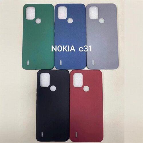 适用诺基亚C31手机壳Nokia C31磨砂防滑防汗硅胶软套纯色防指纹亲肤保护套 裸感风超薄