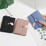 Бумажник, небольшая дизайнерская сумка через плечо, изысканный свежий короткий складной картхолдер для школьников, маленький кошелек