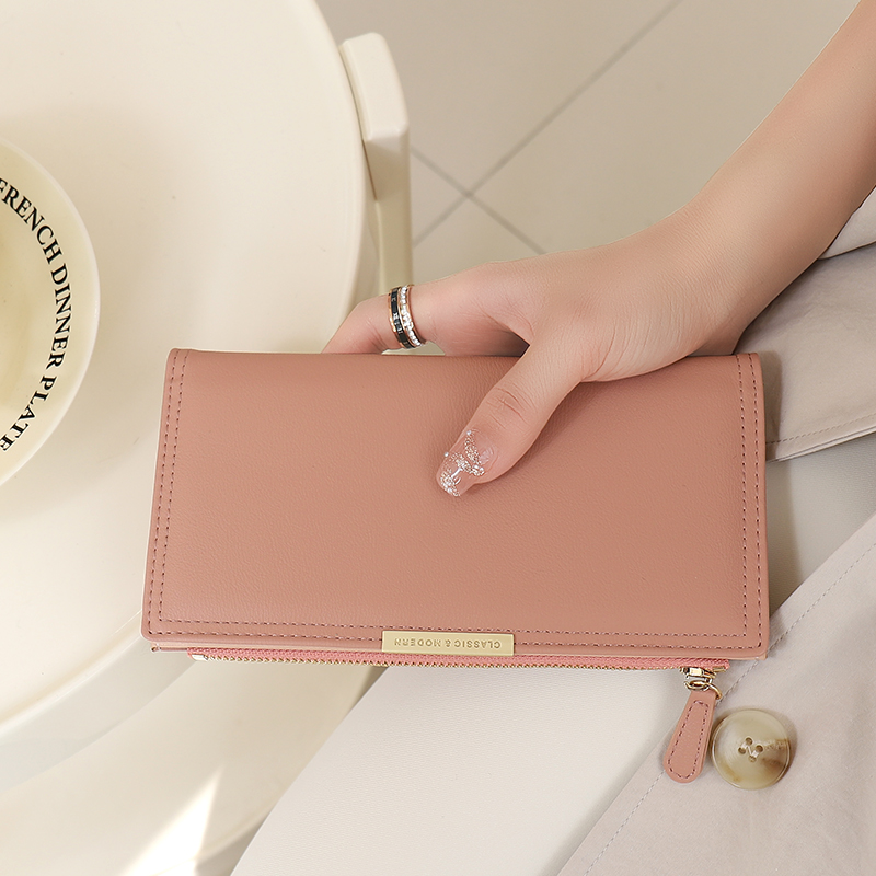 简约时尚钱包女一片式薄小手包