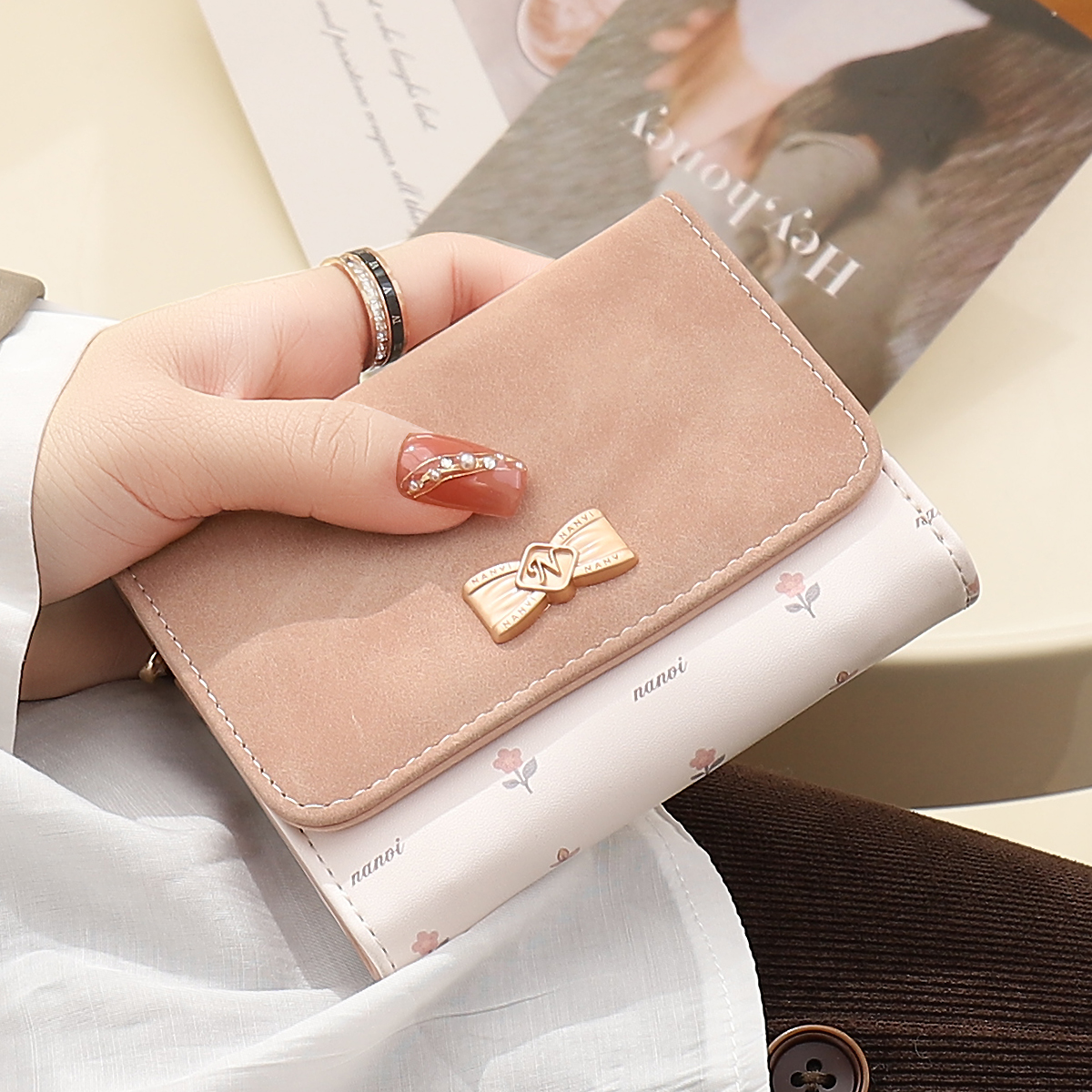 2025新款小众设计折叠短款钱包