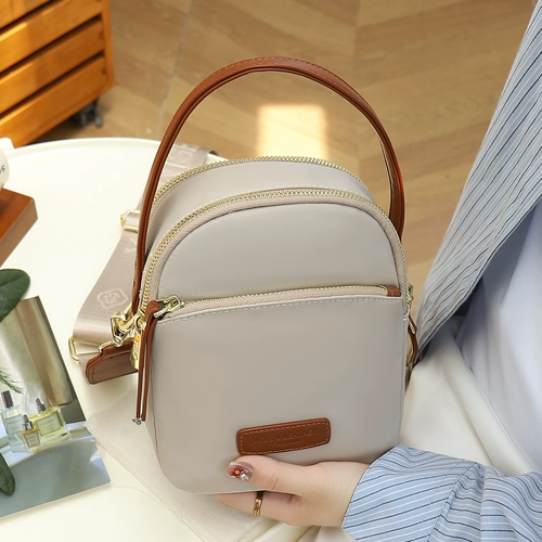 Шоппер, небольшая сумка, бретели для отдыха, сумка через плечо, в корейском стиле, ткань оксфорд