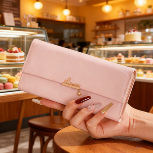 钱包女2025新款小众设计时尚大容量现金钱包卡包二合一多功能手包