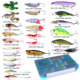 鱼饵根钓圣诞24件套路亚拟饵假饵野钓攻淡水翘嘴鳡鱼鲈鱼套装