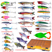 鱼饵 驯鱼高手沉水鲈鱼假饵路亚盒装 盒装 假饵渔具套装