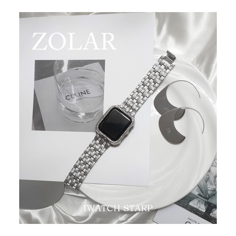 iwatch苹果手表浮雕纹理金属表带