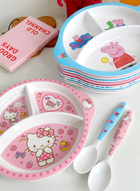 哆啦A梦分格餐盘大人减肥专用211家用儿童饭盒宝宝可爱防摔可加热