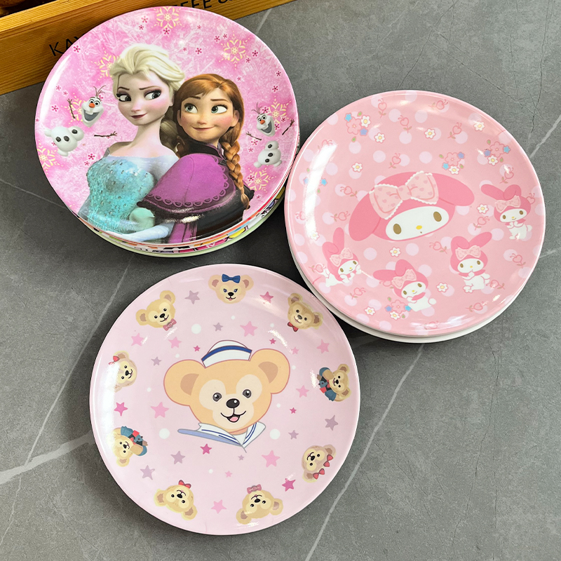 卡通6寸碟彩下釉家用商用耐摔