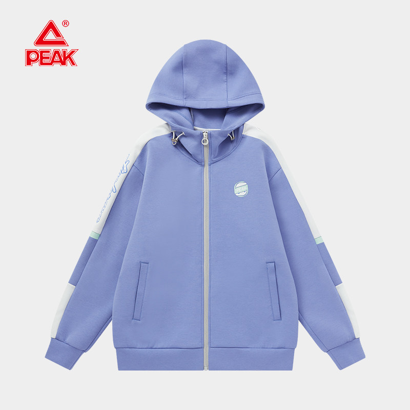 匹克连帽开胸卫衣女冬季新款吸湿排汗防风运动休闲外套女士上衣