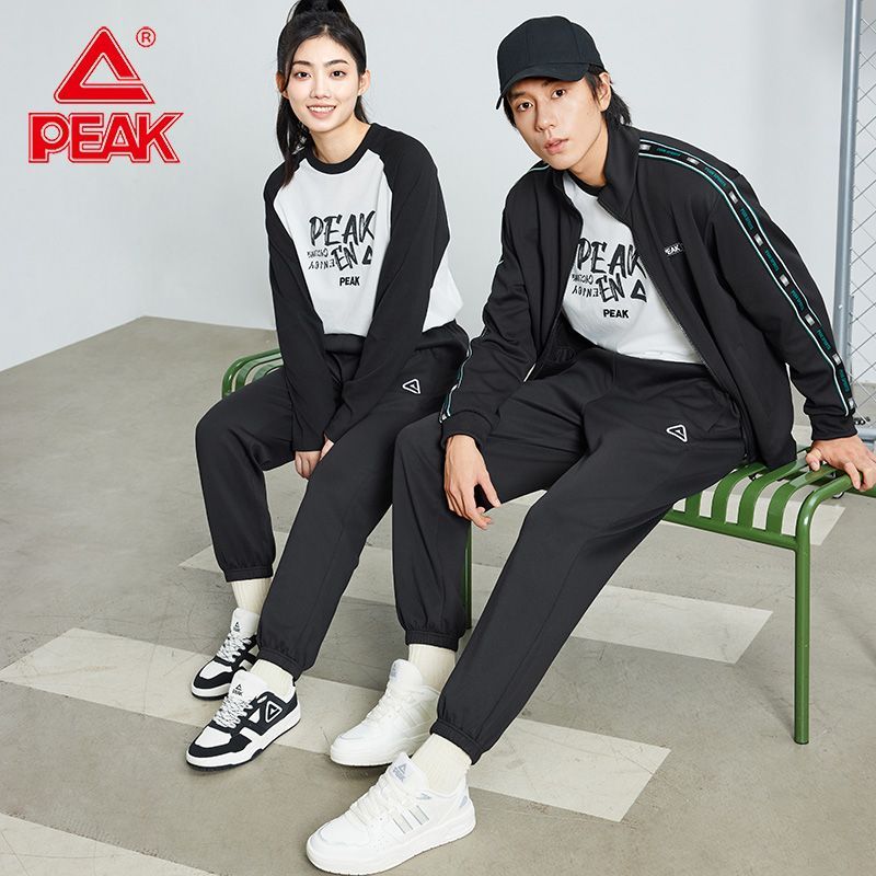 匹克运动裤男士秋冬新款长裤梭针织跑步休闲直筒通勤加绒卫裤子