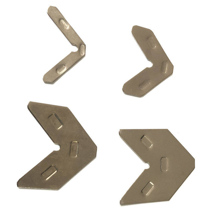 定制适用铝合金门窗组角片断桥角码201不锈钢平整钢片连接固定角