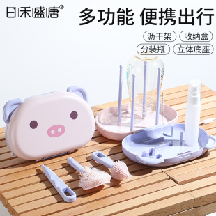 婴儿吸管刷奶嘴刷奶瓶刷宝宝婴儿用清洗刷带刷头儿童清洁奶瓶刷子