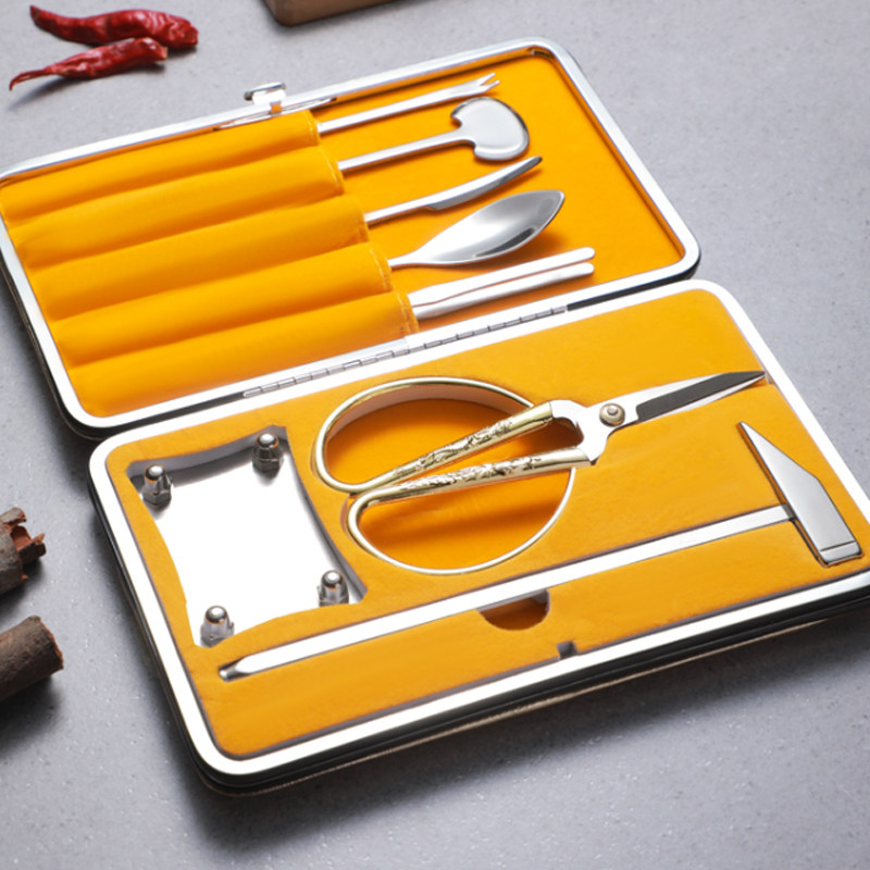 蟹八件不锈钢吃蟹专用工具家用开剥螃蟹大闸蟹夹钳子吃蟹神器套装