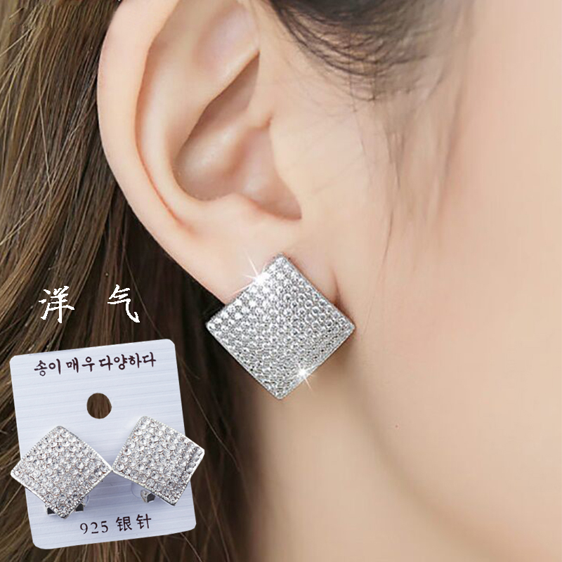 女韩国方形耳钉高级感女小巧精致