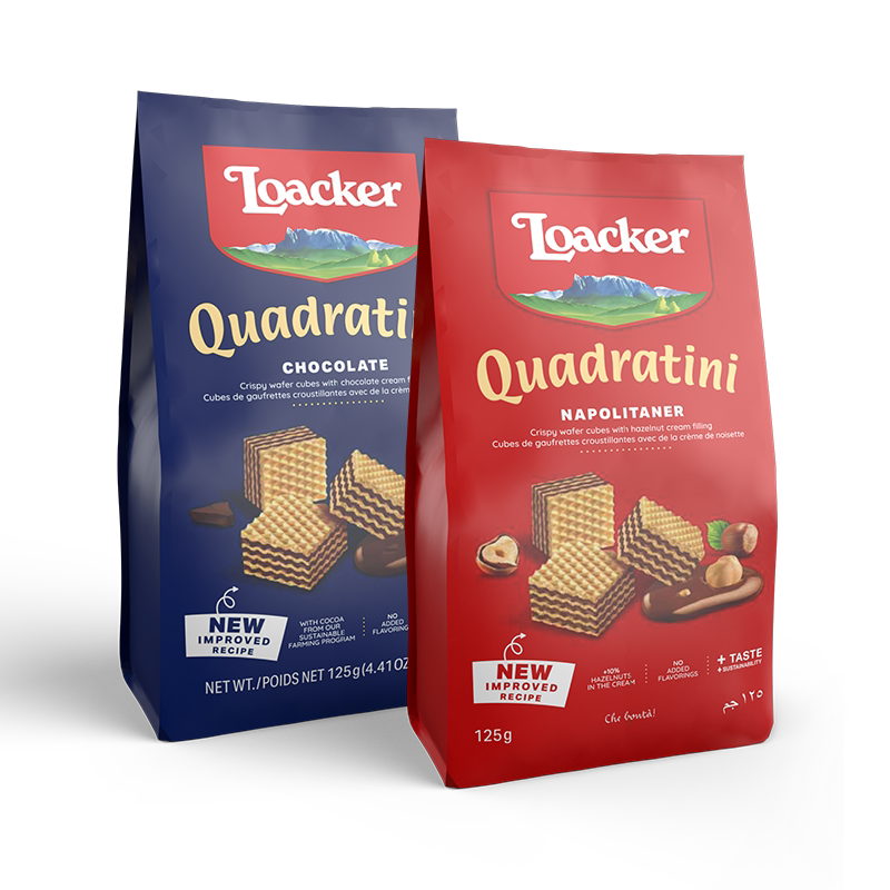 Loacker莱家巧克力威化125g*2进口夹心饼干网红儿童休闲零食食品