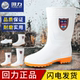 回力白色雨鞋 男女雨靴食品卫生靴食品厂防滑耐酸碱下雨劳保水胶鞋