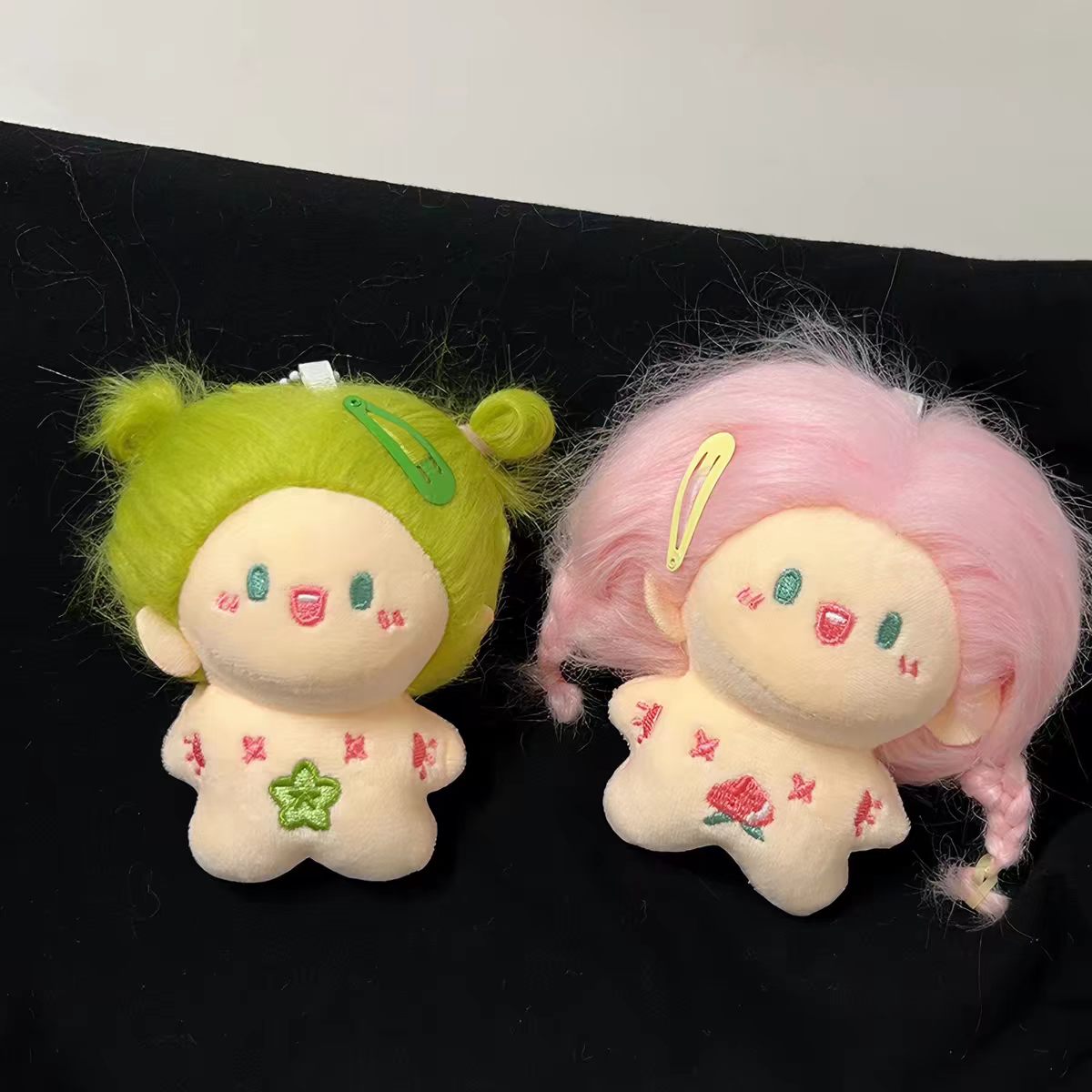 美味小豆丁可爱少女心棉花娃娃小鼻嘎女孩公仔玩偶挂件
